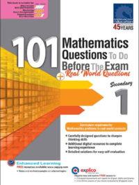 [Sách] 101 Mathematics Questions To Do Before the Exam for Secondary 1  - Sách giấy gáy xoắn