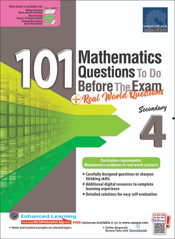 [Sách] 101 Mathematics Questions To Do Before the Exam for Secondary 4 - Sách giấy gáy xoắn