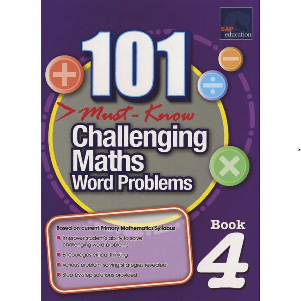 [Sách] 101 Must- Know Challenging Maths Word Problems Book 4 ( Có đáp án) – Sách giấy gáy xoắn