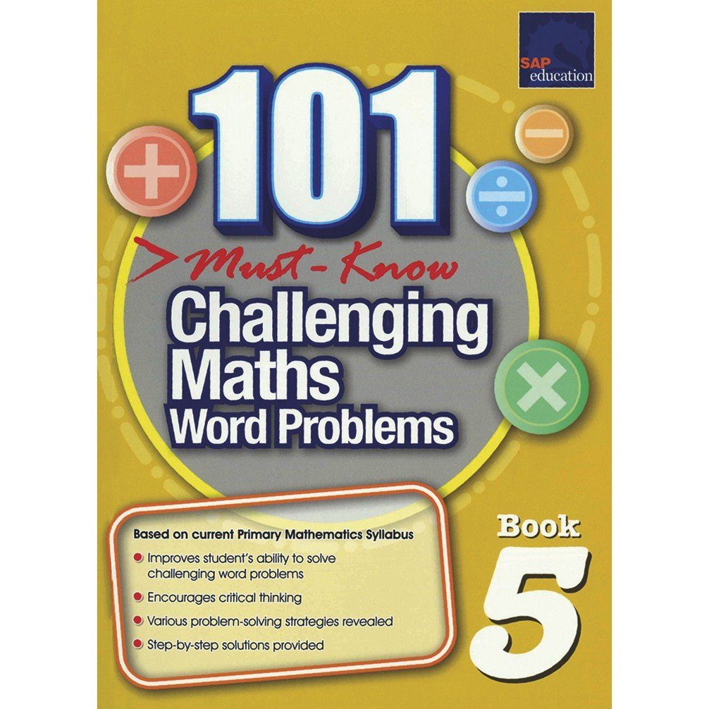 [Sách] 101 Must- Know Challenging Maths Word Problems Book 5 ( Có đáp án) – Sách giấy gáy xoắn