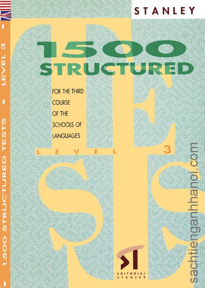 [Sách] 1500 Structured Tests for The Third Course of the Schools of Languages Level 3 with Answer Keys – Sách giấy gáy xoắn