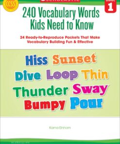 [Sách] 240 Vocabulary Words Kids Need to Know Grade 1 - Sách giấy gáy xoắn