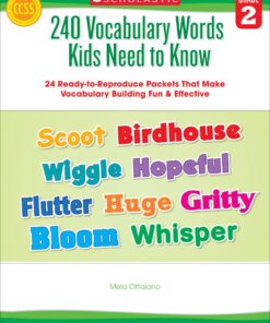 [Sách] 240 Vocabulary Words Kids Need to Know Grade 2 - Sách giấy gáy xoắn
