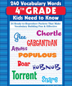 [Sách] 240 Vocabulary Words Kids Need to Know Grade 4 - Sách giấy gáy xoắn