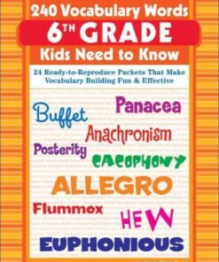 [Sách] 240 Vocabulary Words Kids Need to Know Grade 6th - Sách giấy gáy xoắn